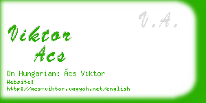 viktor acs business card